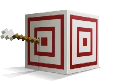 Pixel Cube - pixel art - Transparent Background PNG
