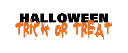 Trick or Treat - orange - High Resolution PNG