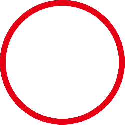 Red Circle - simple design - geometric shape - Lossless PNG