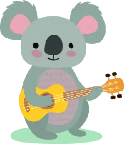 Koala Playing Guitar - music - Free PNG