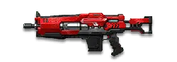 Red Futuristic Rifle - red - PNG Images