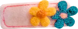 Flower Hair Clip - blue - High Resolution PNG