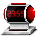 Digital Clock - red - display - Lossless PNG