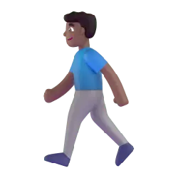 Cartoon Character in Blue T-shirt and Gray Pants - gray - Transparent Layer PNG