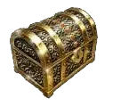 Golden Treasure Chest - gold - Transparent Layer PNG