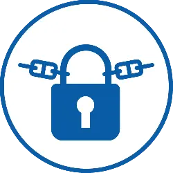 Lock and Chain Icon - icon - No Background PNG