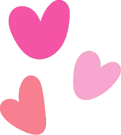 Pink Heart Pattern - simple style - Free PNG