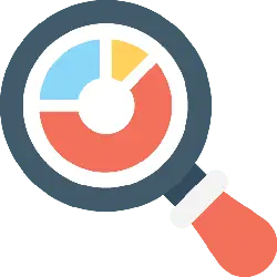 Magnifying Glass Chart - information - High Resolution PNG