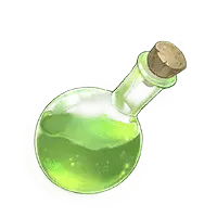 Green Potion Bottle - Transparent Background PNG