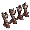 Four Chickens - plastic - No Watermark PNG