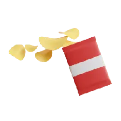 Potato Chip Bag - red - Free PNG
