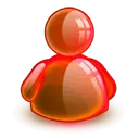 Red Glow Figure Icon - icon - Transparent Background PNG