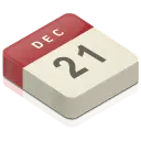 Calendar Button - white - Lossless PNG