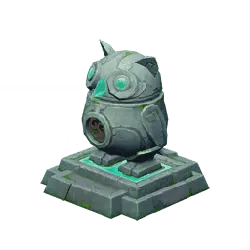 Mechanical Owl Statue - owl - Transparent Background PNG
