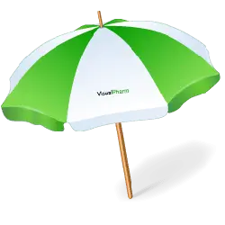 Green and White Umbrella - logo - Free Download PNG