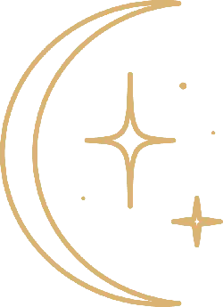 Crescent Moon and Stars - pattern - PNG