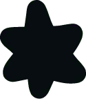 Black Flower - shape - Free PNG
