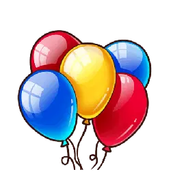 Colorful Balloons - Designer Recommended PNG - holiday