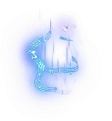 Blue Guitar Outline - music - Transparent Background PNG