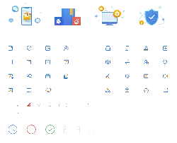 Icon Set - security - Transparent Layer PNG