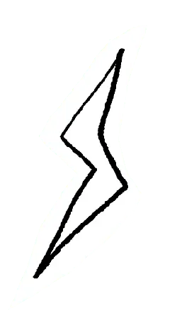 Lightning Bolt Symbol - graphic - design - No Background PNG