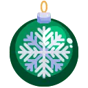 Green Christmas Ornament - holiday - Transparent Background PNG
