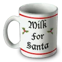 Milk for Santa - holiday - PNG