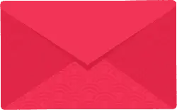 Envelope - red - gift - PNG Images
