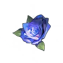 Blue Rose - rose - Curated PNG