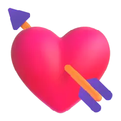 Heart and Arrow - No Watermark PNG