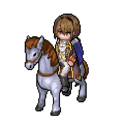 Knight on Horseback - cloak - Transparent Background PNG