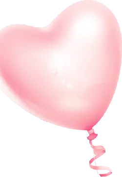 Heart-shaped Balloon - Transparent Background PNG