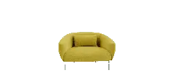 Yellow Single Sofa Chair - High Download Count PNG
