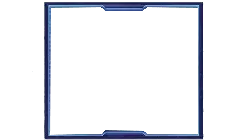 Blue Border - neon light - minimalism - PNG Images