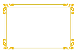 Golden Decorative Frame - vintage - No Watermark PNG