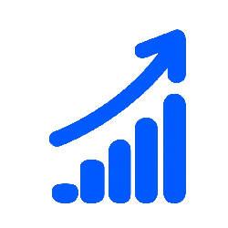 Blue Bar Chart - growth - chart - Free PNG