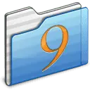 Folder 9 - blue - High Resolution PNG