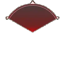 Fan-shaped Halo - red - Transparent Background PNG