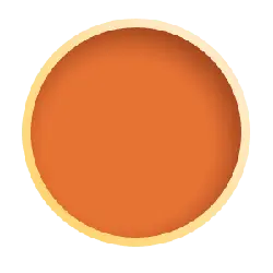 Orange Circle - simple - No Background PNG