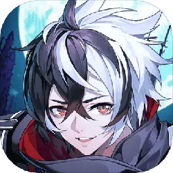 White-haired Youth - red eyes - No Background PNG