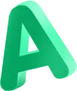 Green Letter A - graphic - Transparent Background PNG