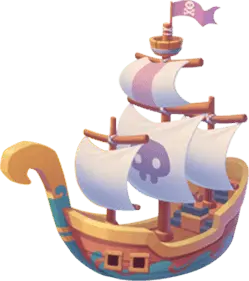 Pirate Ship - game - No Background PNG
