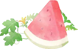 Watermelon Slice - fruit - yellow - Free Download PNG