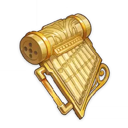 Lyre Badge - instrument - Lossless PNG