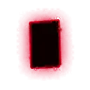 Red Glowing Rectangle Frame - outline - High Resolution PNG