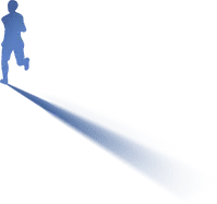 Running Shadow - silhouette - Transparent Background PNG