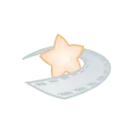 Moon and Star - decoration - Free Download PNG