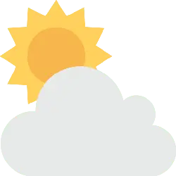 Sun and Clouds - symbol - Lossless PNG