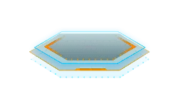 Hexagonal Platform - digital art - High Resolution PNG