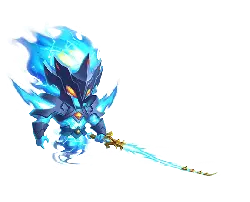 Ice Knight - hero - warrior - Transparent Background PNG
